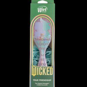 Wet Brush x Wicked True Friendship Detangling Brush & Satin Scrunchie Set NIB